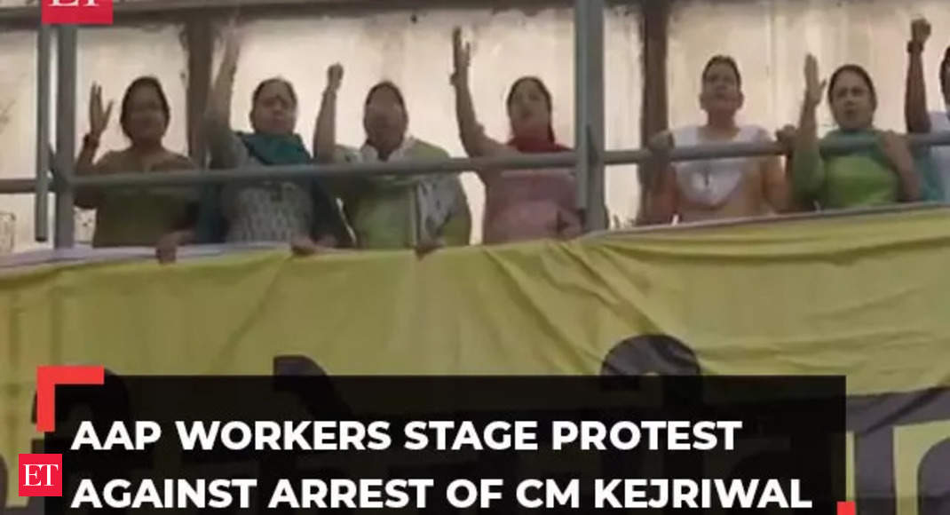 Arvind Kejriwal's arrest: AAP holds protests across Delhi; Police beefs up security