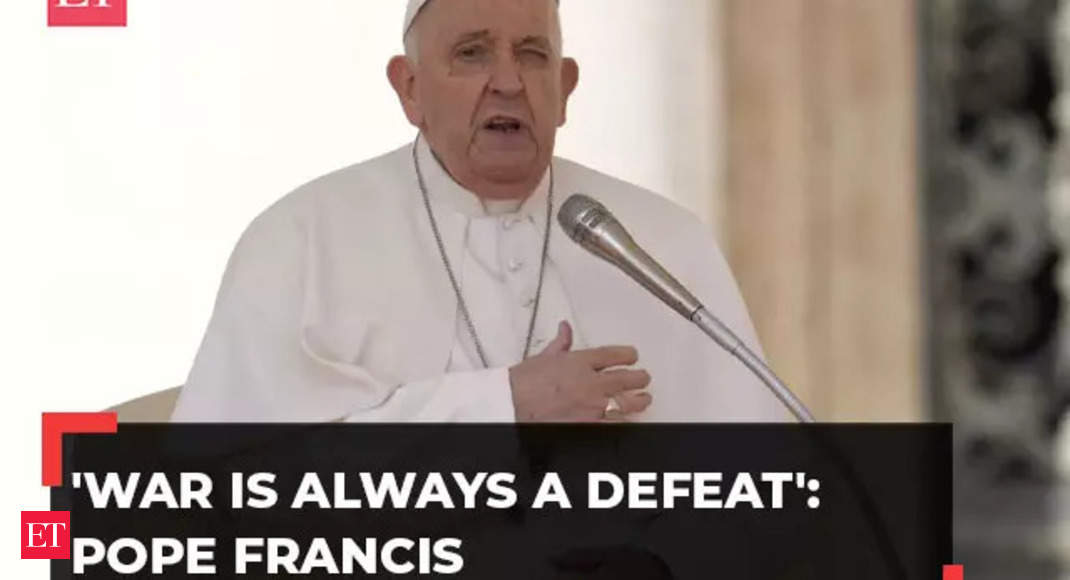 'War is always a defeat': Pope Francis calls for Gaza, Ukraine peace talks